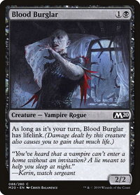 Blood Burglar - Core Set 2020 (M20) #88 - Common Magic: The Gathering Trading Card