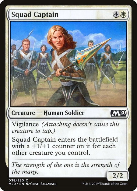 Squad Captain - Core Set 2020 Magic: The Gathering trading card