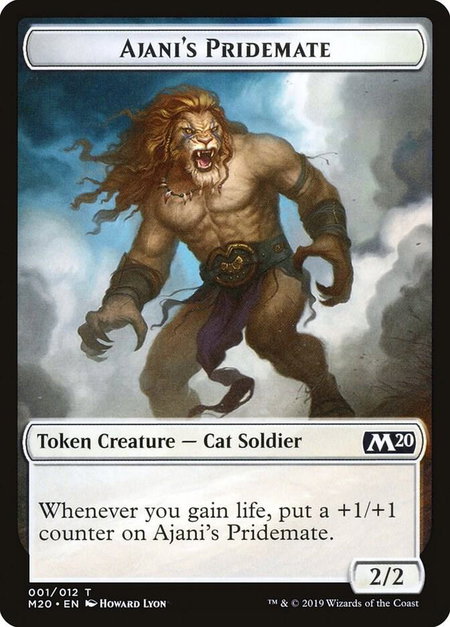Ajani's Pridemate Token - Core Set 2020 Magic: The Gathering trading card