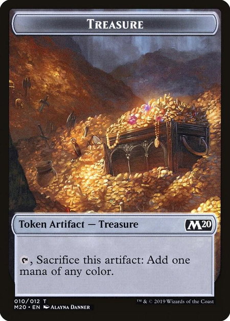 Treasure Token - Core Set 2020 Magic: The Gathering trading card