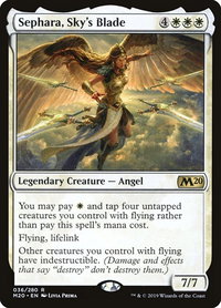 Sephara, Sky's Blade - Core Set 2020 (M20) #36 - Rare Magic: The Gathering Trading Card