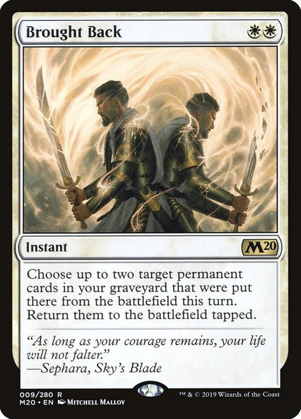 Brought Back - Core Set 2020 Magic: The Gathering trading card