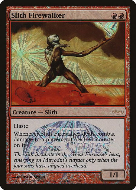 Slith Firewalker (Junior Super Series) trading card from Junior Series Promos Slith Firewalker (Junior Super Series) - Junior Series Promos Magic: The Gathering trading card