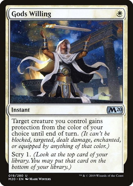 Gods Willing trading card from Core Set 2020 Gods Willing - Core Set 2020 Magic: The Gathering trading card