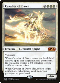 Cavalier of Dawn - Core Set 2020 (M20) #10 - Mythic Magic: The Gathering Trading Card
