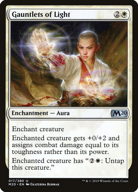 Gauntlets of Light - Core Set 2020 Magic: The Gathering trading card
