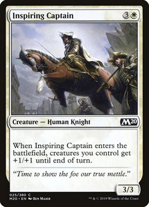 Inspiring Captain - Core Set 2020 (M20) #25 - Common Magic: The Gathering Trading Card