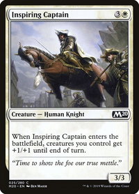 Inspiring Captain - Core Set 2020 (M20) #25 - Common Magic: The Gathering Trading Card