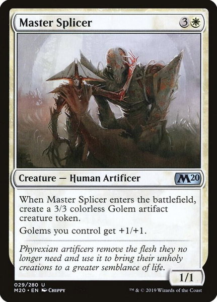 Master Splicer trading card from Core Set 2020 Master Splicer - Core Set 2020 Magic: The Gathering trading card