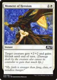 Moment of Heroism - Core Set 2020 (M20) #30 - Common Magic: The Gathering Trading Card