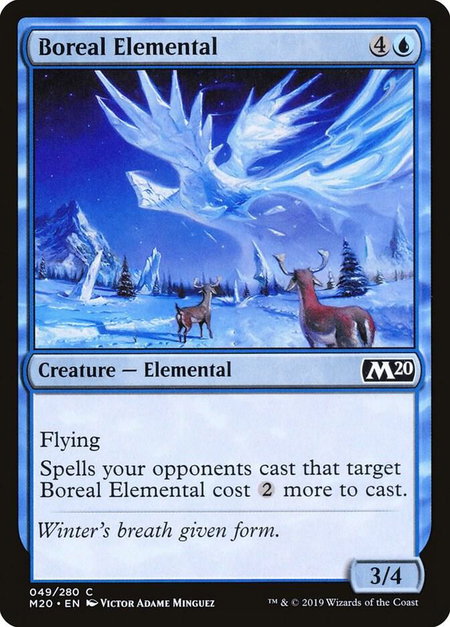 Boreal Elemental - Core Set 2020 Magic: The Gathering trading card