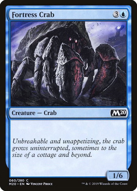 Fortress Crab - Core Set 2020 Magic: The Gathering trading card