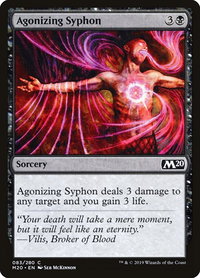 Agonizing Syphon - Core Set 2020 (M20) #83 - Common Magic: The Gathering Trading Card