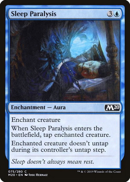 Sleep Paralysis - Core Set 2020 Magic: The Gathering trading card