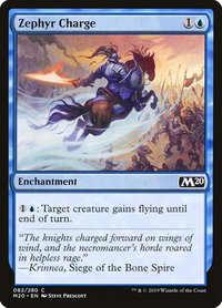 Zephyr Charge - Core Set 2020 (M20) #82 - Common Magic: The Gathering Trading Card