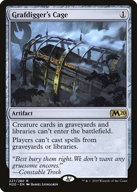 Grafdigger's Cage - Core Set 2020 Magic: The Gathering trading card