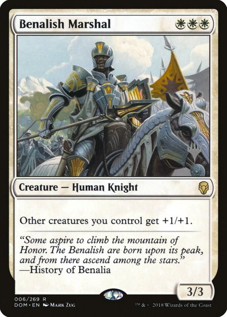 Benalish Marshal - Promo Pack: Core Set 2020 Magic: The Gathering trading card