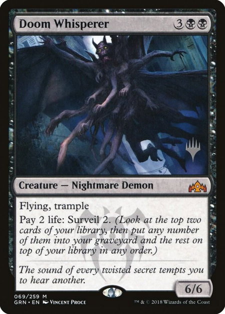 Doom Whisperer - Promo Pack: Core Set 2020 Magic: The Gathering trading card