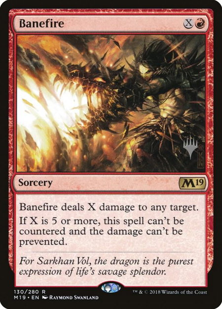 Banefire - Promo Pack: Core Set 2020 Magic: The Gathering trading card