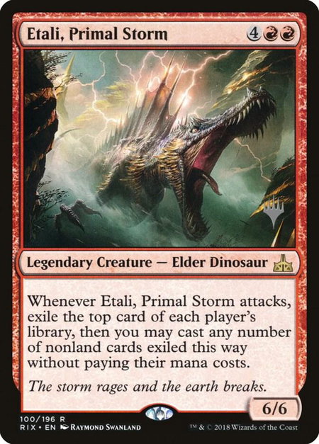 Etali, Primal Storm trading card from Promo Pack: Core Set 2020 Etali, Primal Storm - Promo Pack: Core Set 2020 Magic: The Gathering trading card