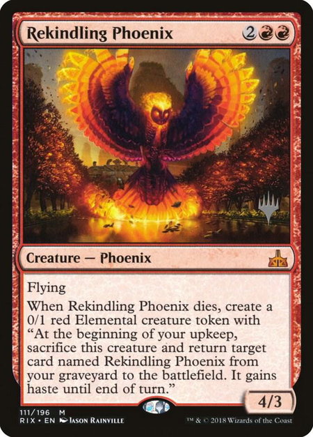 Rekindling Phoenix - Promo Pack: Core Set 2020 Magic: The Gathering trading card