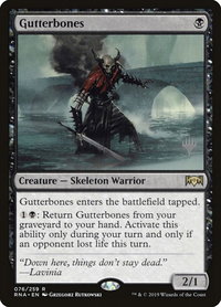 Gutterbones - Promo Pack: Core Set 2020 (PPM20) #76p - Rare Magic: The Gathering Trading Card