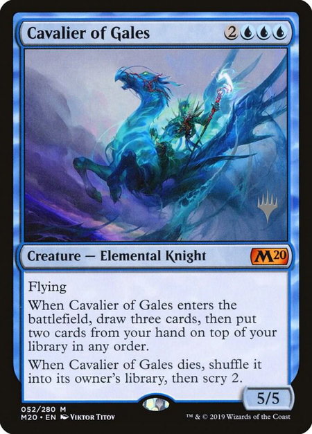 Cavalier of Gales - Promo Pack: Core Set 2020 Magic: The Gathering trading card