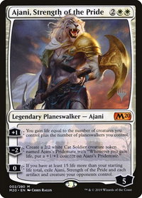 Ajani, Strength of the Pride - Promo Pack: Core Set 2020 (PPM20) #2p - Mythic Magic: The Gathering Trading Card