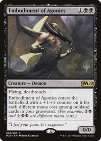 Embodiment of Agonies - Promo Pack: Core Set 2020 (PPM20) #98p - Rare Magic: The Gathering Trading Card