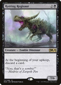 Rotting Regisaur - Promo Pack: Core Set 2020 (PPM20) #111p - Rare Magic: The Gathering Trading Card