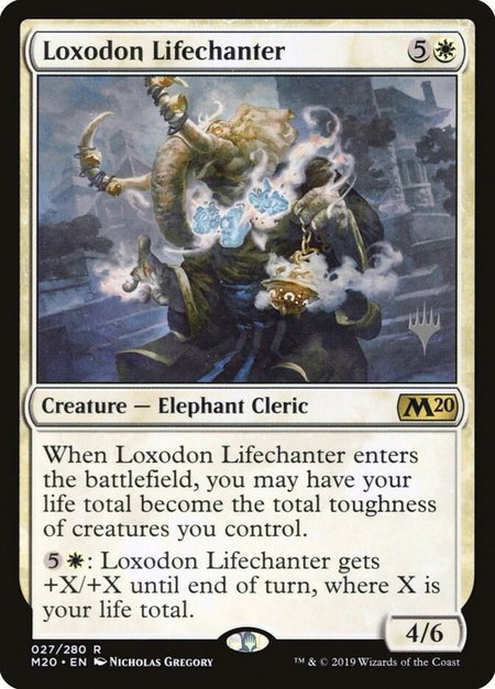 Loxodon Lifechanter - Promo Pack: Core Set 2020 Magic: The Gathering trading card