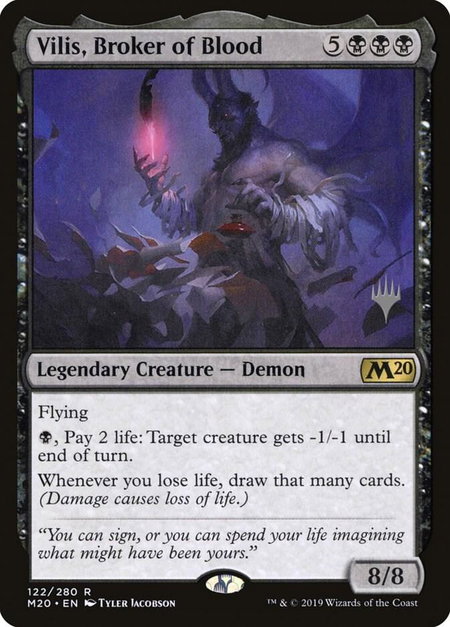 Vilis, Broker of Blood - Promo Pack: Core Set 2020 Magic: The Gathering trading card