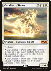 Cavalier of Dawn - Promo Pack: Core Set 2020 (PPM20) #10p - Mythic Magic: The Gathering Trading Card