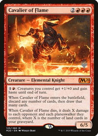 Cavalier of Flame - Promo Pack: Core Set 2020 (PPM20) #125p - Mythic Magic: The Gathering Trading Card