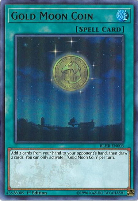 Gold Moon Coin - Battles of Legend: Hero's Revenge YuGiOh trading card