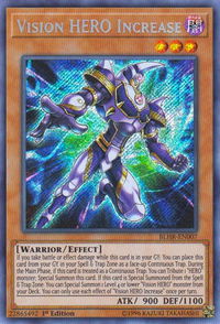 Vision HERO Increase - Battles of Legend: Hero's Revenge (BLHR) #BLHR-EN007 - Secret Rare YuGiOh Trading Card