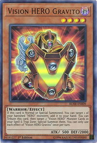 Vision HERO Gravito - Battles of Legend: Hero's Revenge (BLHR) #BLHR-EN009 - Ultra Rare YuGiOh Trading Card