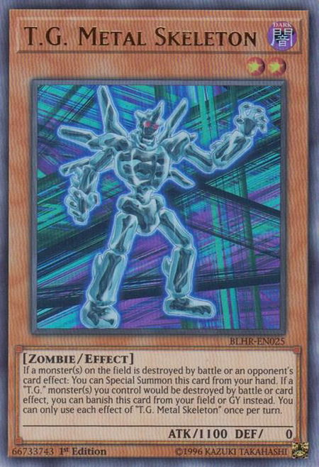 T.G. Metal Skeleton - Battles of Legend: Hero's Revenge YuGiOh trading card