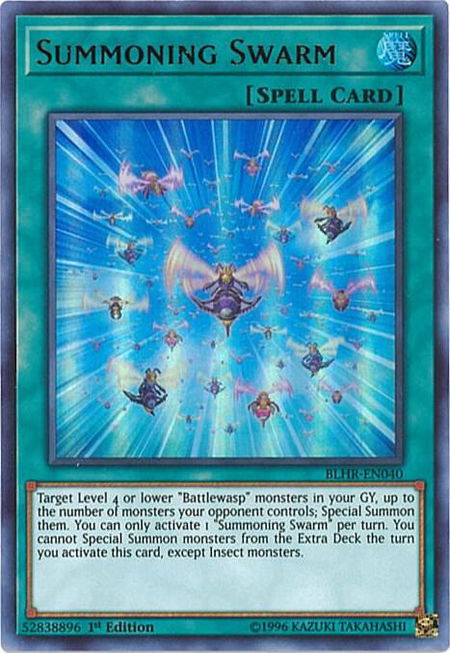 Summoning Swarm - Battles of Legend: Hero's Revenge YuGiOh trading card