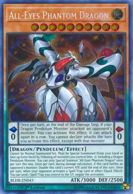 All-Eyes Phantom Dragon - Battles of Legend: Hero's Revenge YuGiOh trading card