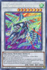 Hi-Speedroid Kitedrake - Battles of Legend: Hero's Revenge (BLHR) #BLHR-EN044 - Secret Rare YuGiOh Trading Card