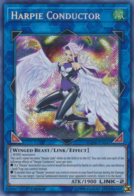 Harpie Conductor trading card from Battles of Legend: Hero's Revenge Harpie Conductor - Battles of Legend: Hero's Revenge YuGiOh trading card
