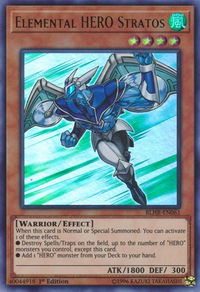 Elemental HERO Stratos - Battles of Legend: Hero's Revenge (BLHR) #BLHR-EN061 - Ultra Rare YuGiOh Trading Card