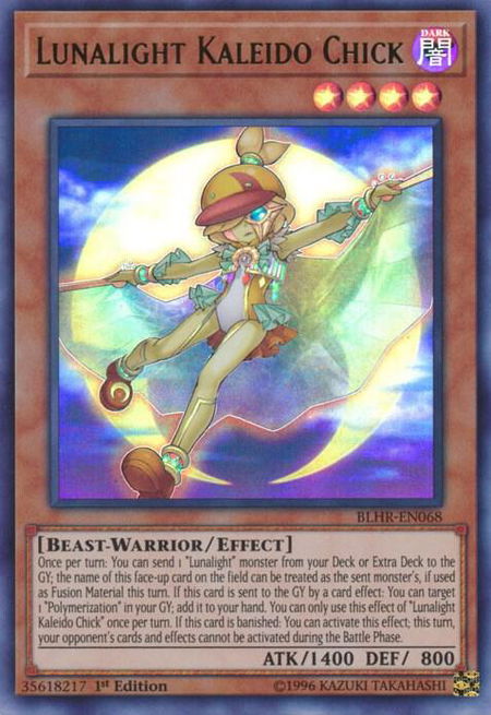 Lunalight Kaleido Chick - Battles of Legend: Hero's Revenge YuGiOh trading card