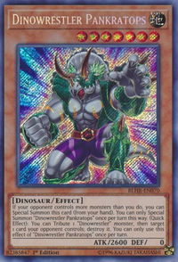 Dinowrestler Pankratops - Battles of Legend: Hero's Revenge (BLHR) #BLHR-EN070 - Secret Rare YuGiOh Trading Card