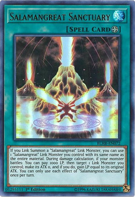 Salamangreat Sanctuary trading card from Battles of Legend: Hero's Revenge Salamangreat Sanctuary - Battles of Legend: Hero's Revenge YuGiOh trading card