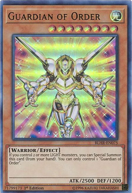 Guardian of Order - Battles of Legend: Hero's Revenge YuGiOh trading card