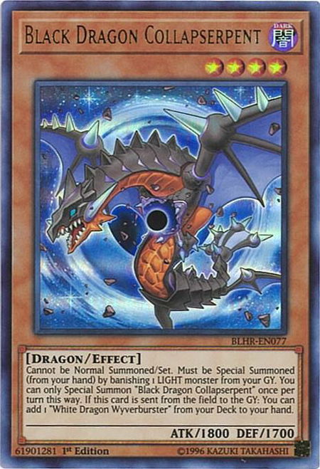 Black Dragon Collapserpent - Battles of Legend: Hero's Revenge YuGiOh trading card