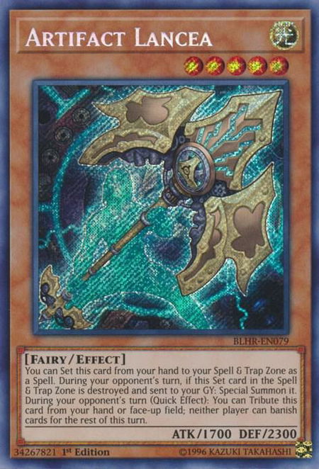 Artifact Lancea - Battles of Legend: Hero's Revenge YuGiOh trading card