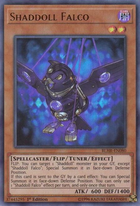 Shaddoll Falco - Battles of Legend: Hero's Revenge YuGiOh trading card